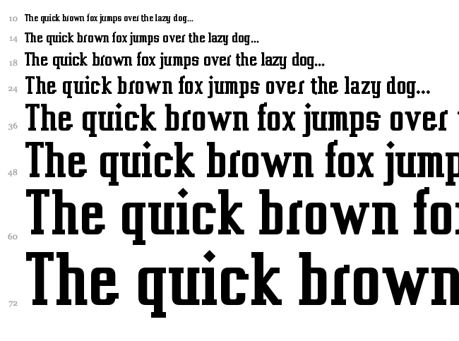 Vahika font waterfall
